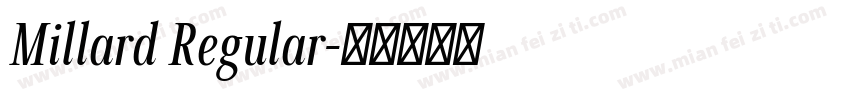 Millard Regular字体转换